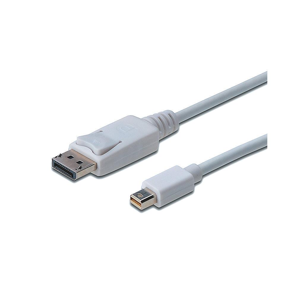 DIGITUS Displayport 1.1a Kabel 2m mini DP zu DP St./St. weiss