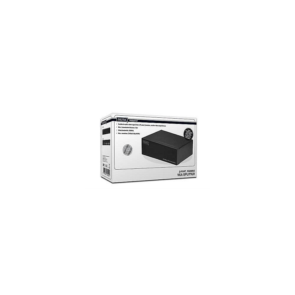 DIGITUS DS-41100 VGA Splitter 350MHz 2-Port, DIGITUS, DS-41100, VGA, Splitter, 350MHz, 2-Port