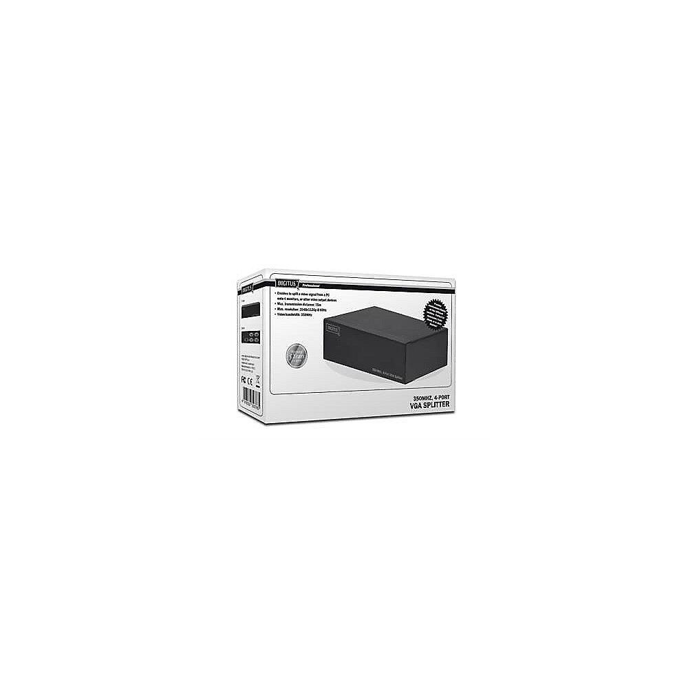 DIGITUS DS-42100 VGA Splitter 350MHz 4-Port, DIGITUS, DS-42100, VGA, Splitter, 350MHz, 4-Port