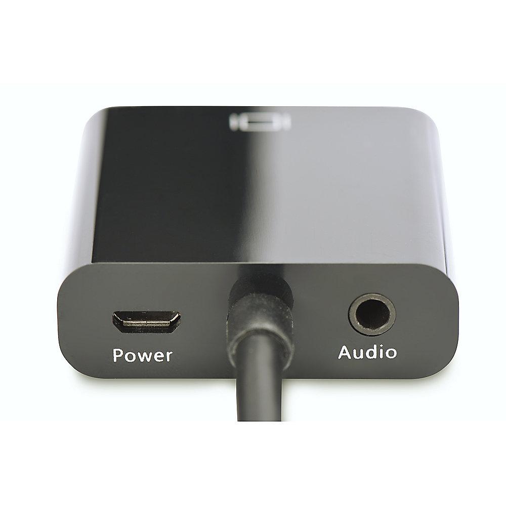 DIGITUS HDMI Adapter HDMI-A zu VGA St./Bu. schwarz