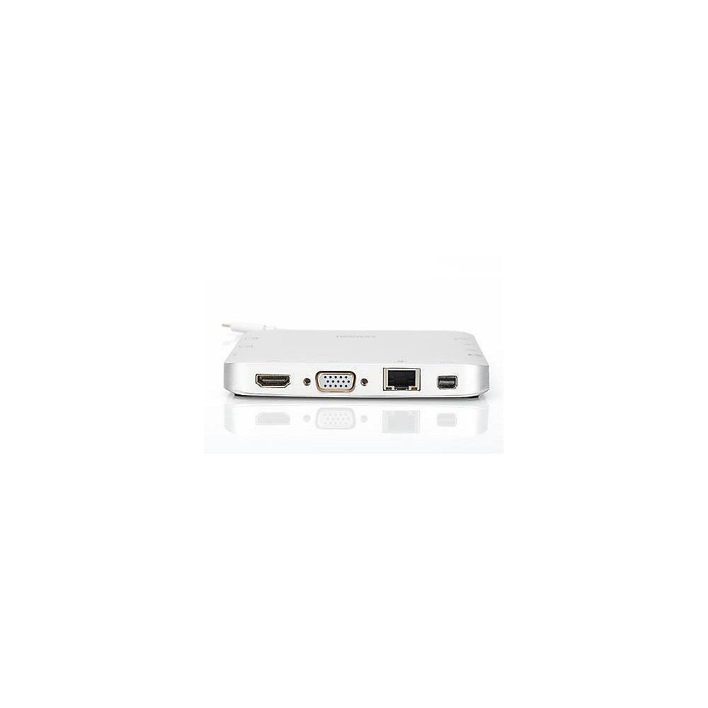 Digitus Universal Docking Station USB Typ-C MicroSD SD/MMC VGA HDMI Alu. silber, Digitus, Universal, Docking, Station, USB, Typ-C, MicroSD, SD/MMC, VGA, HDMI, Alu., silber