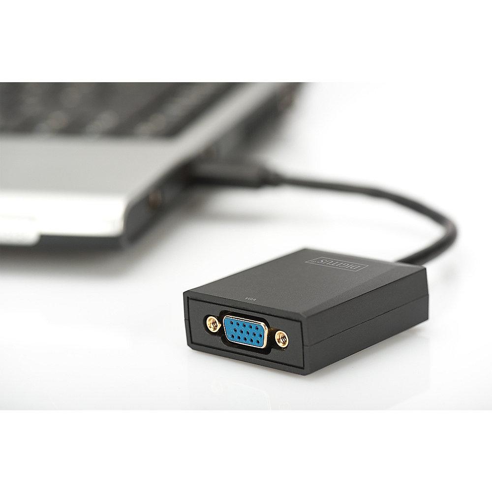 DIGITUS USB 3.0 zu VGA Grafikadapter schwarz