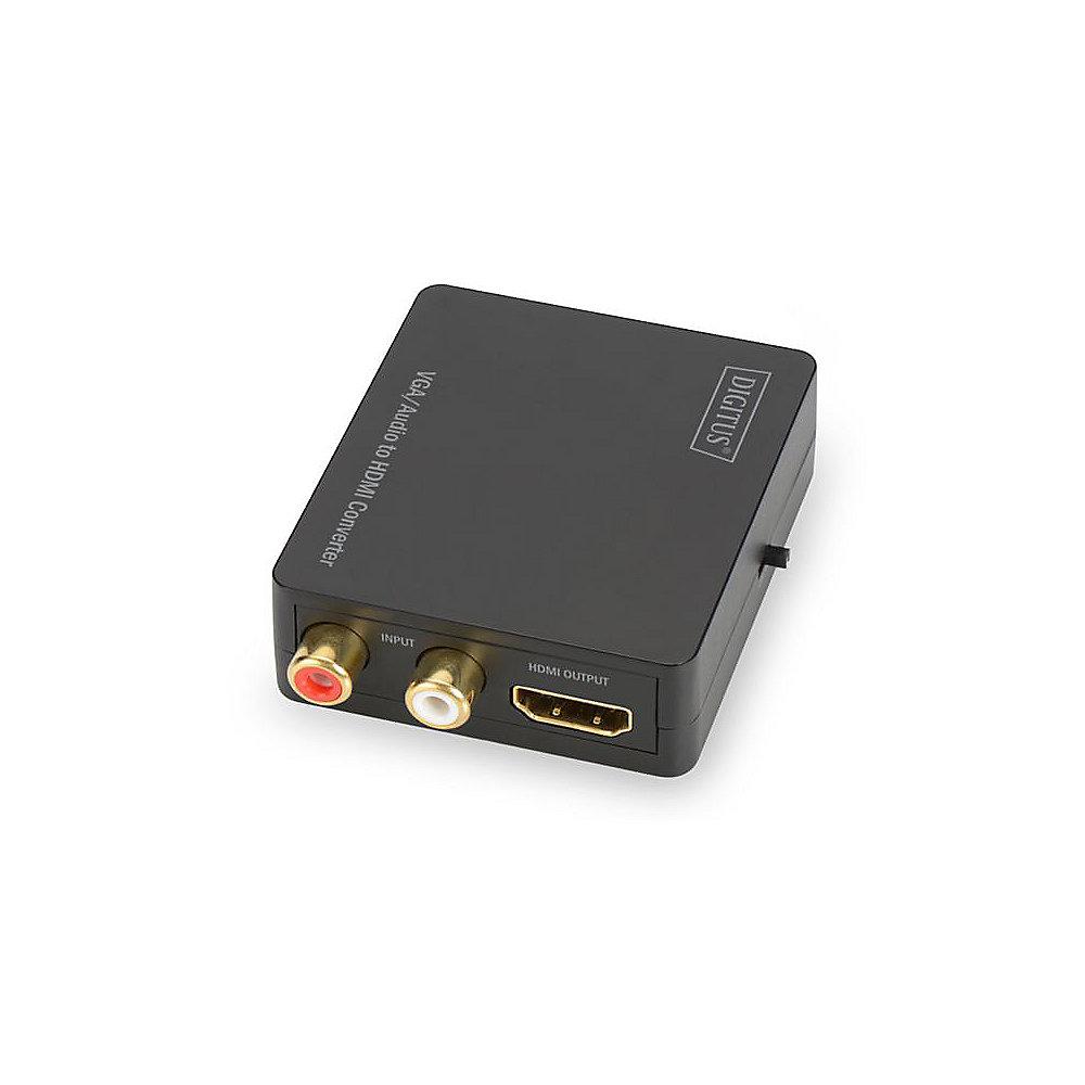 DIGITUS VGA zu HDMI Konverter inkl. Cinch Audioübertragung, DIGITUS, VGA, HDMI, Konverter, inkl., Cinch, Audioübertragung