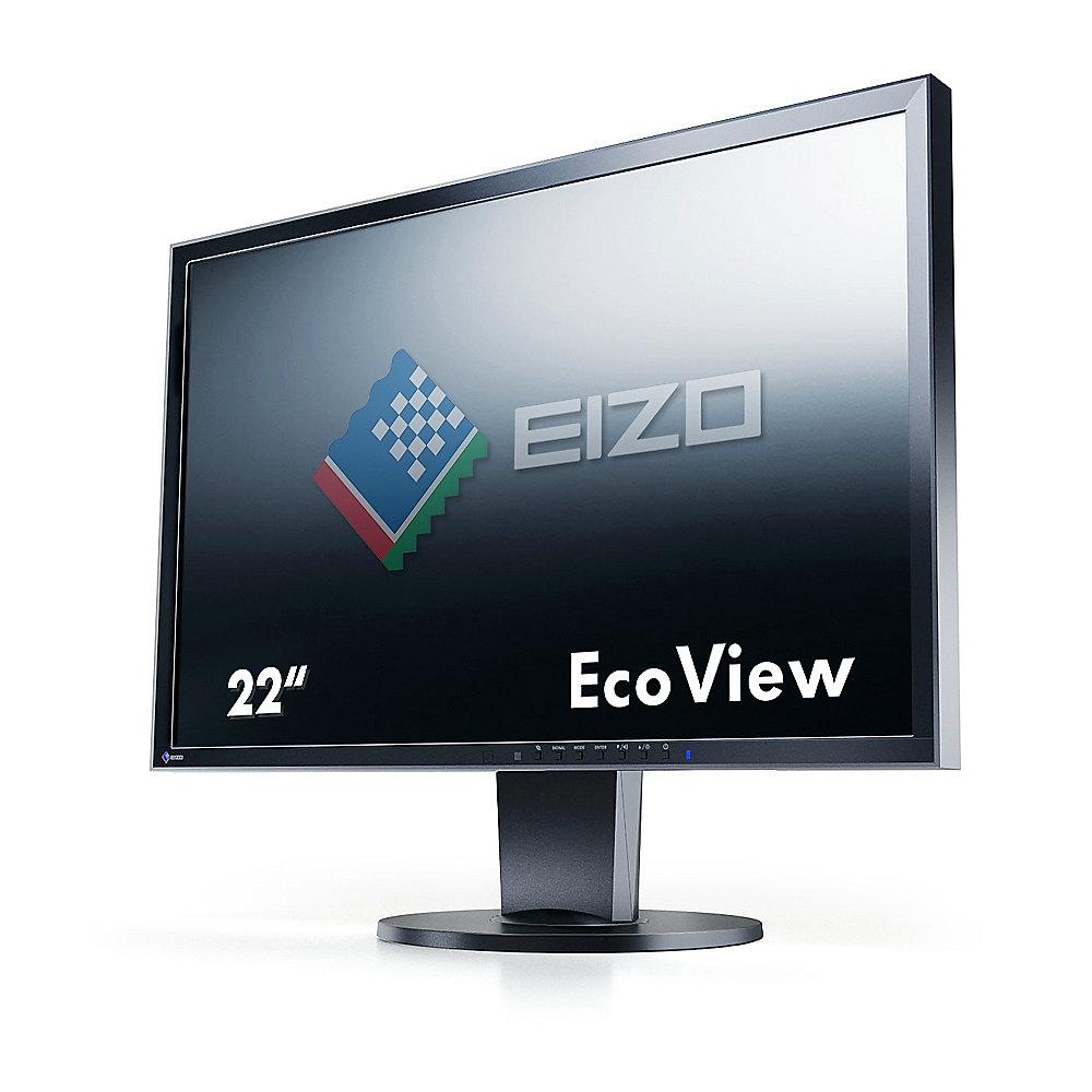 EIZO EV2216WFS3-BK 55,8cm (22") 16:10 Monitor mit Pivot, USB Hub Lautsprecher