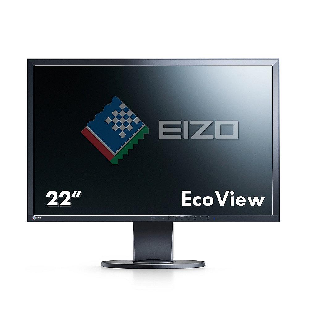 EIZO EV2216WFS3-BK 55,8cm (22") 16:10 Monitor mit Pivot, USB Hub Lautsprecher