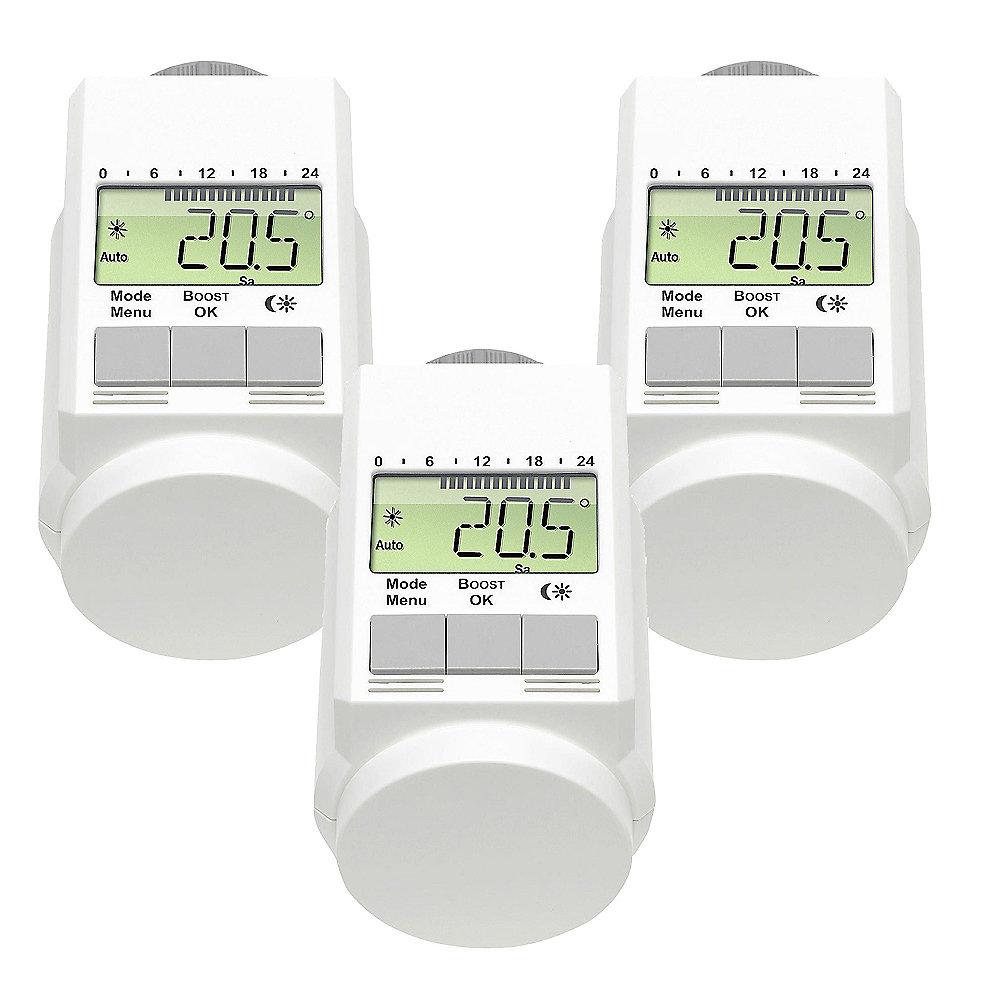 eQ-3 3er Set Heizkörperthermostat Typ-L mit Boost-Funktion