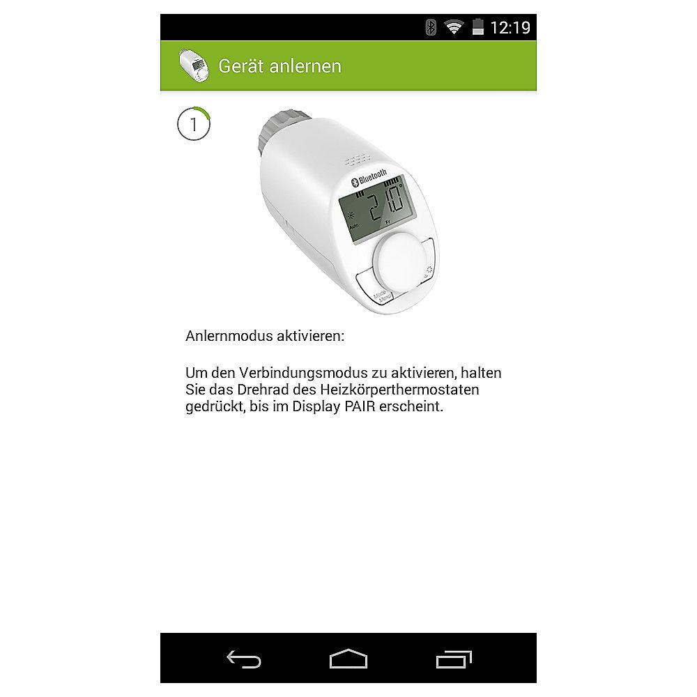 eqiva Bluetooth Smart Heizkörperthermostat mit Boostfunktion 141771