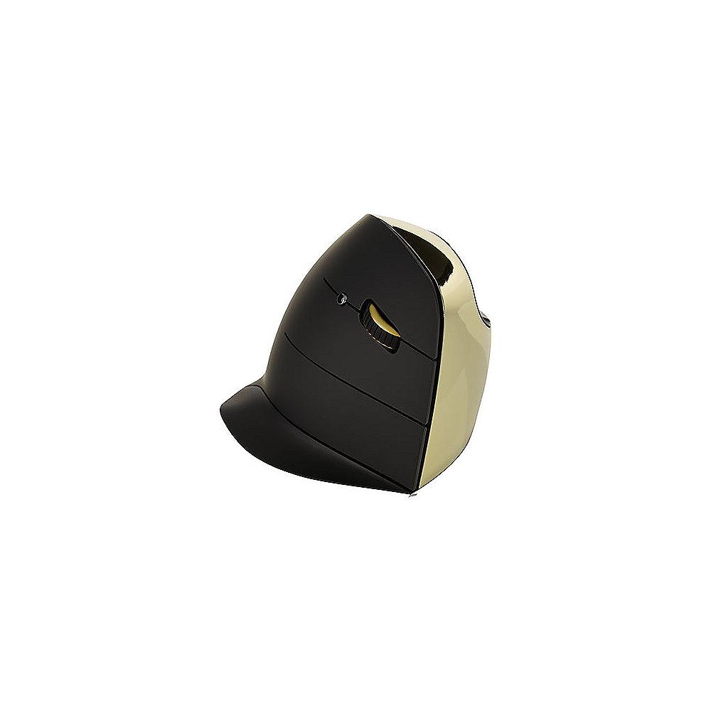 Evoluent VMCRWG VerticalMouse C Right Gold Kabellos Ergonomie Maus