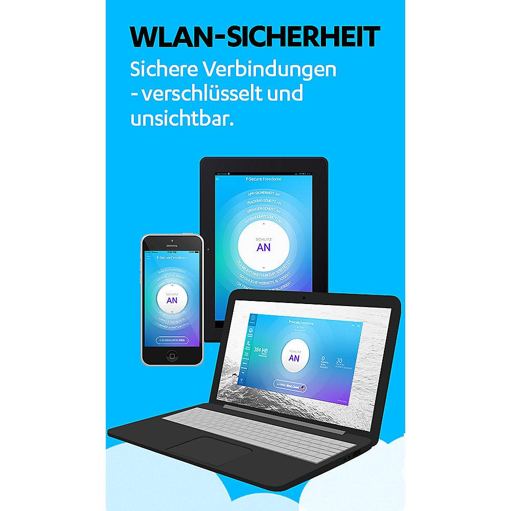 F-Secure Freedome VPN 5 Geräte 1 Jahr (Version 2018) ESD