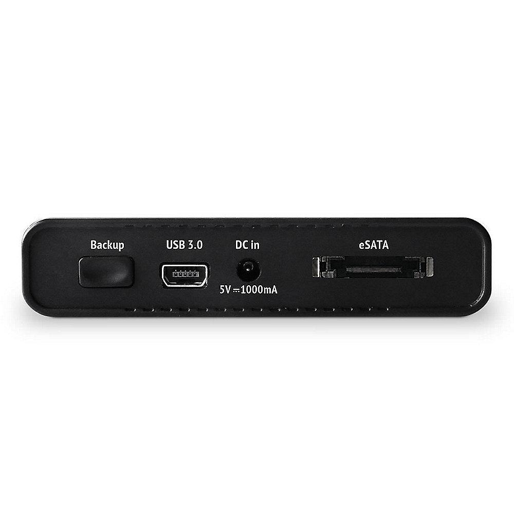 Fantec DB-228U2e 2.5 Zoll SATA Festplattengehäuse mit USB 3.0 & eSATA schwarz, Fantec, DB-228U2e, 2.5, Zoll, SATA, Festplattengehäuse, USB, 3.0, &, eSATA, schwarz