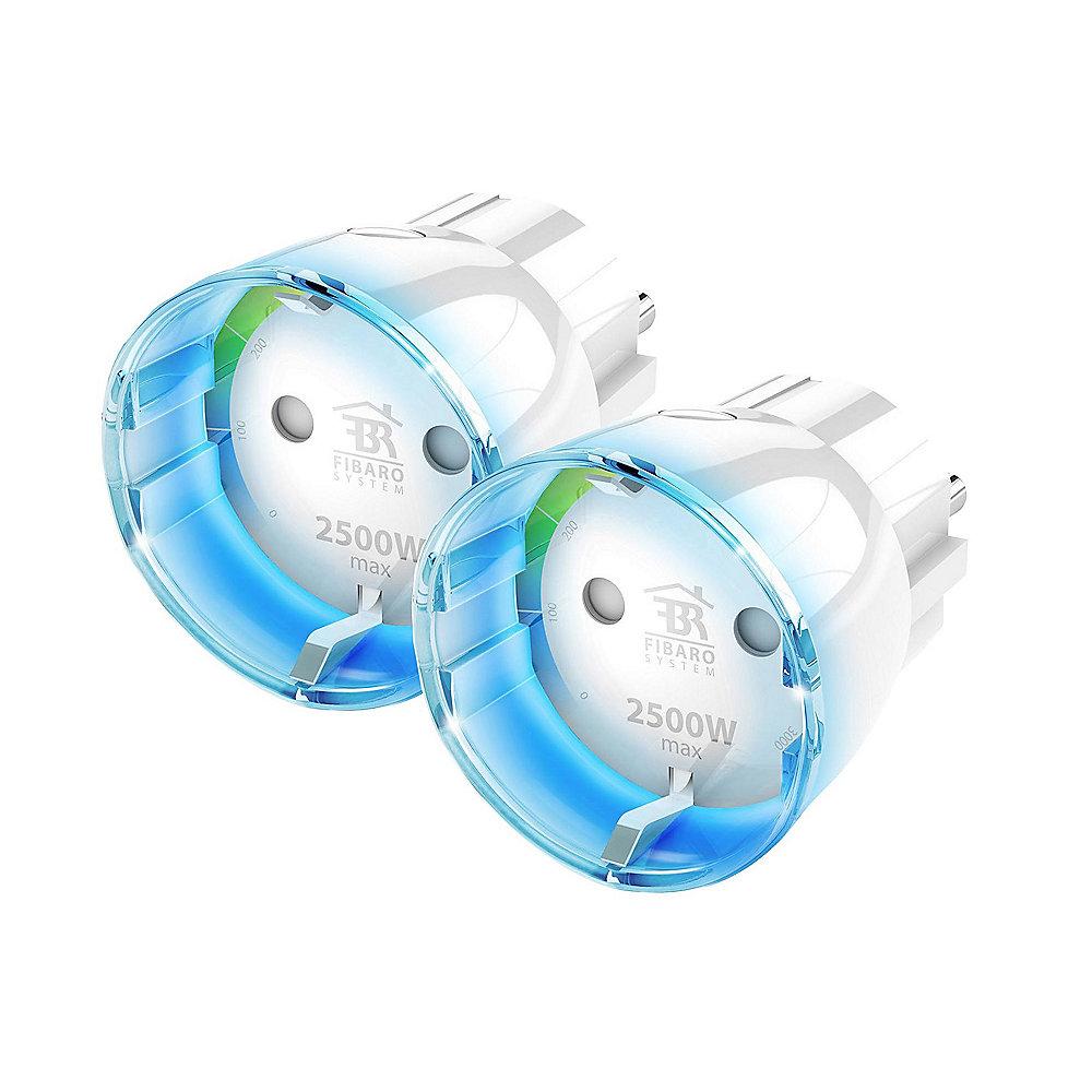 Fibaro 2er Set Zwischenstecker Schalter Typ F (Schutzkontakt) Gen5 Z-Wave, Fibaro, 2er, Set, Zwischenstecker, Schalter, Typ, F, Schutzkontakt, Gen5, Z-Wave