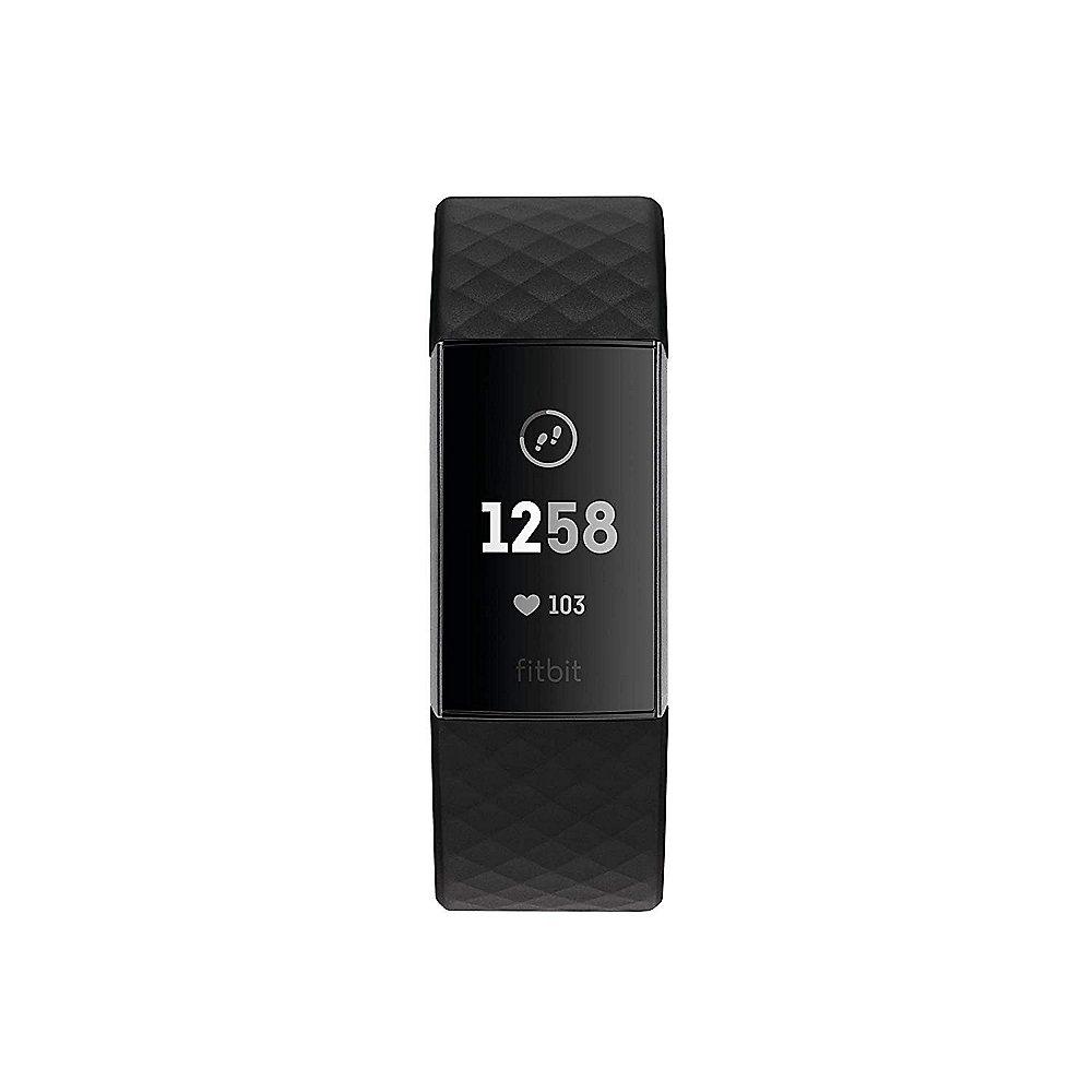 Fitbit Charge 3 Gesundheits- und Fitness-Tracker schwarz