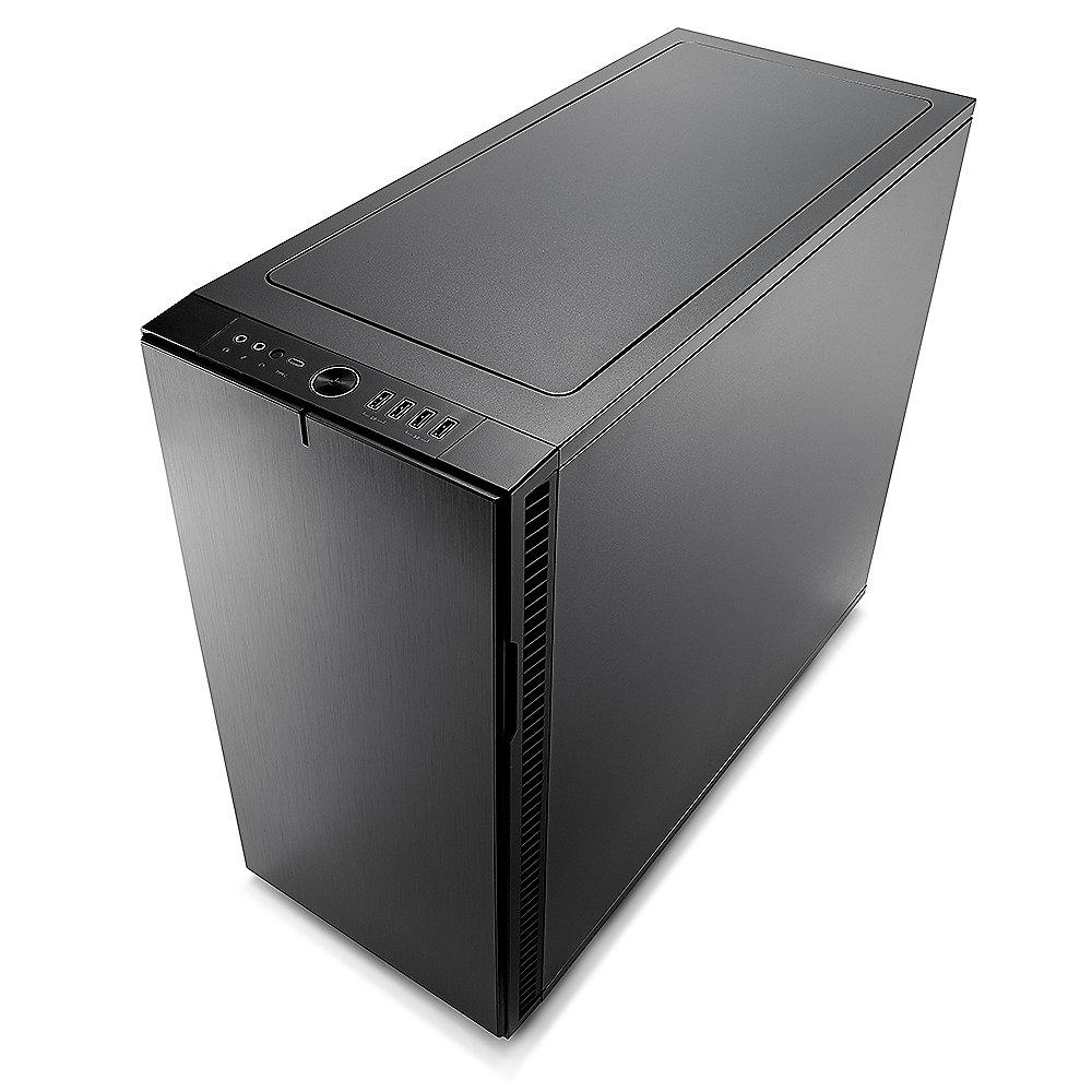 Fractal Design Define R6 USB-C Blackout TG ATX Gaming Gehäuse, schallgedämmt