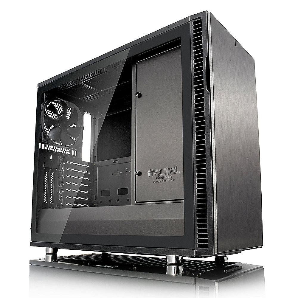 Fractal Design Define R6 USB-C Gunmetal TG ATX Gaming Gehäuse, schallgedämmt