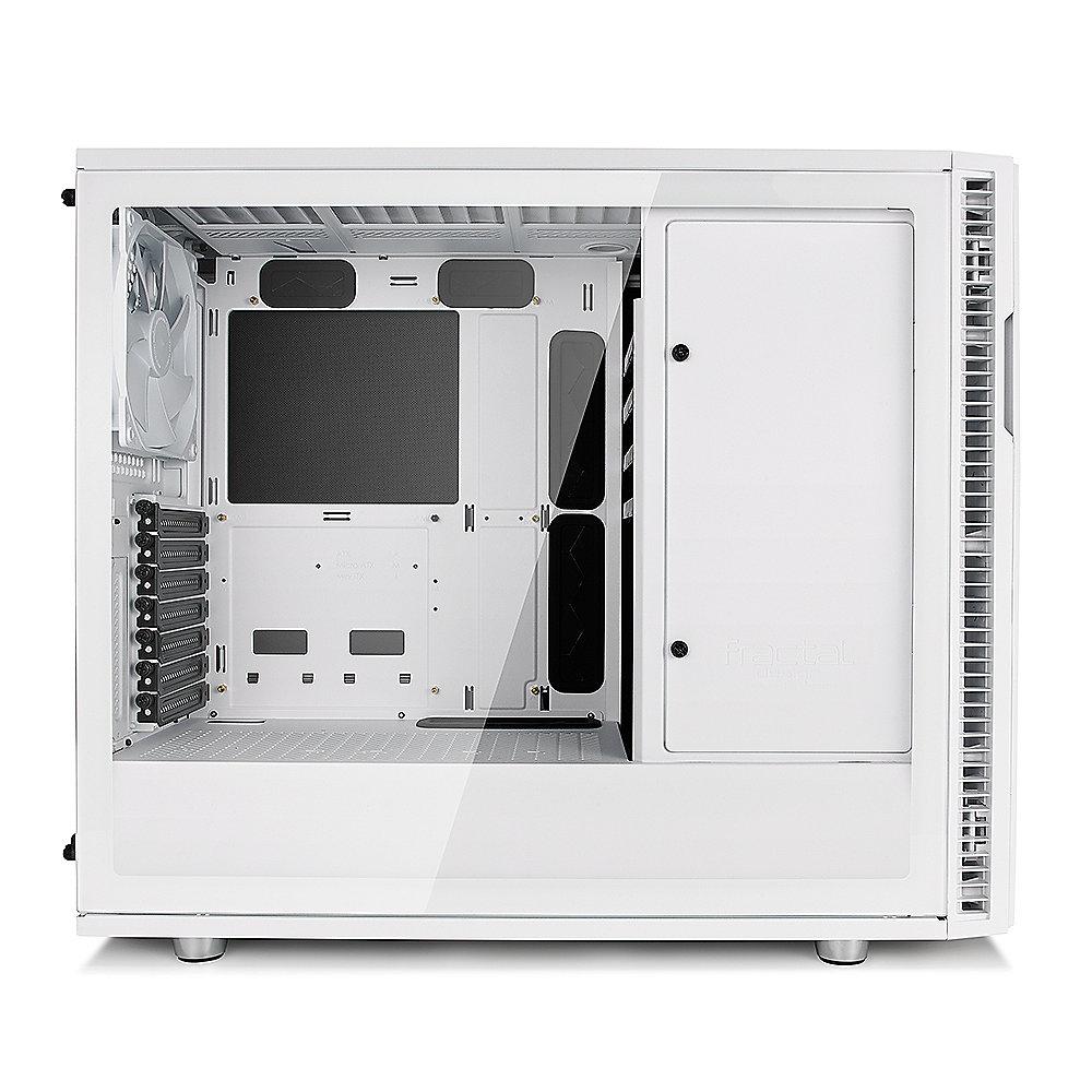 Fractal Design Define R6 Weiß ATX Gaming Gehäuse mit TG Seitenfenster