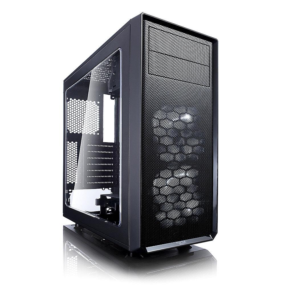 Fractal Design Focus G ATX Gaming Gehäuse mit Seitenfenster, schwarz