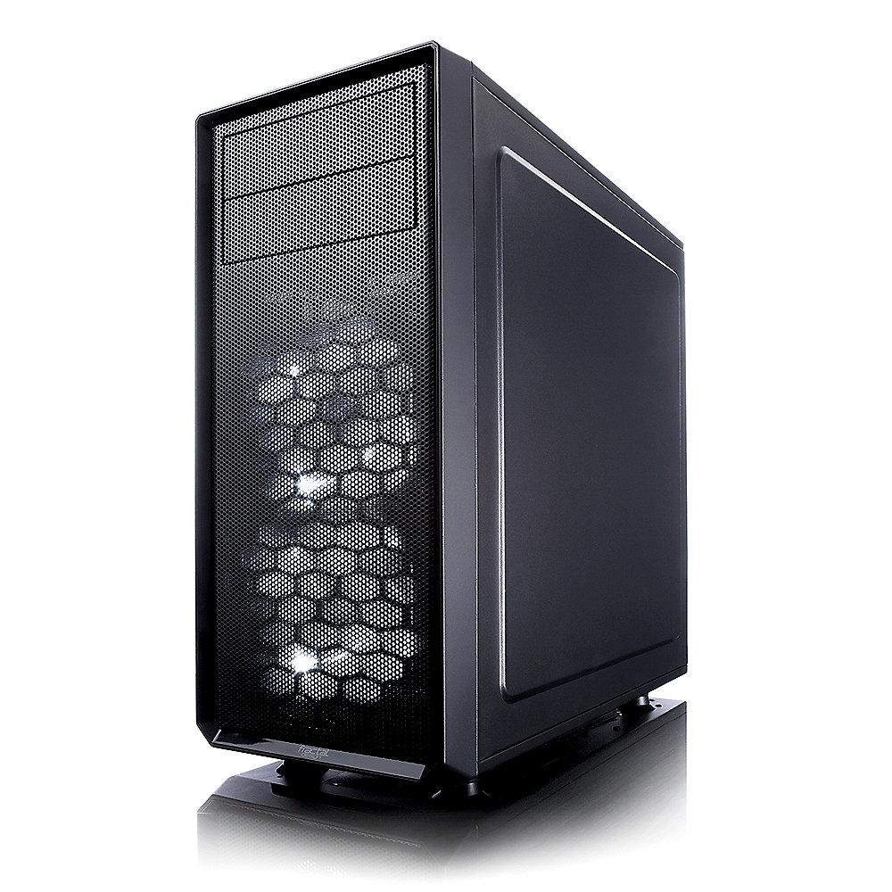 Fractal Design Focus G ATX Gaming Gehäuse mit Seitenfenster, schwarz