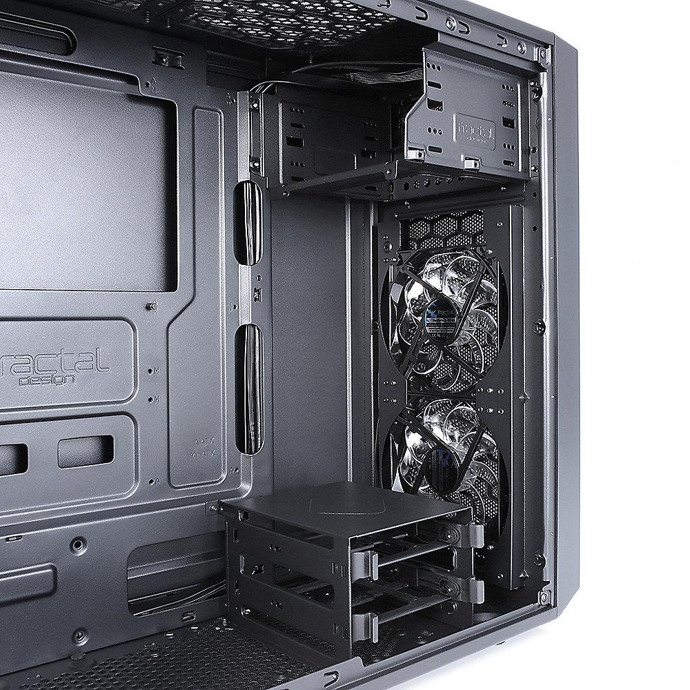 Fractal Design Focus G ATX Gaming Gehäuse mit Seitenfenster, schwarz