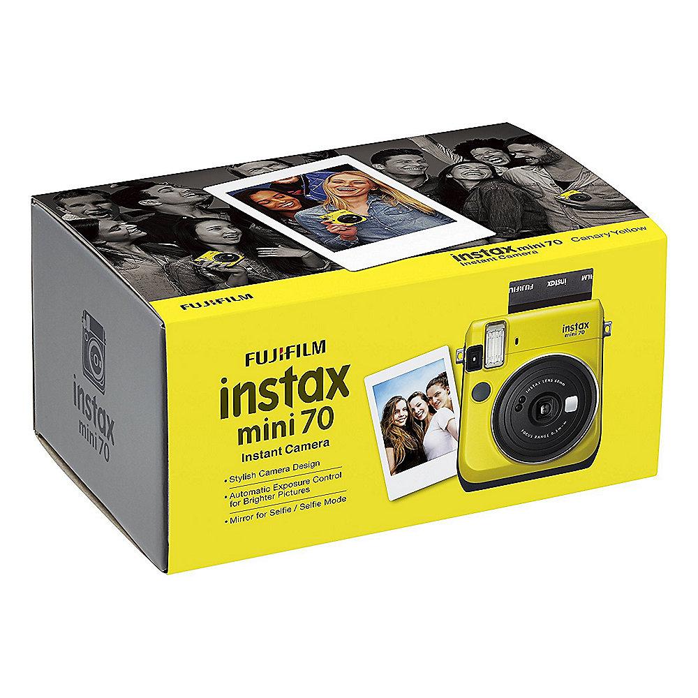 Fujifilm Instax Mini 70 Sofortbildkamera gelb