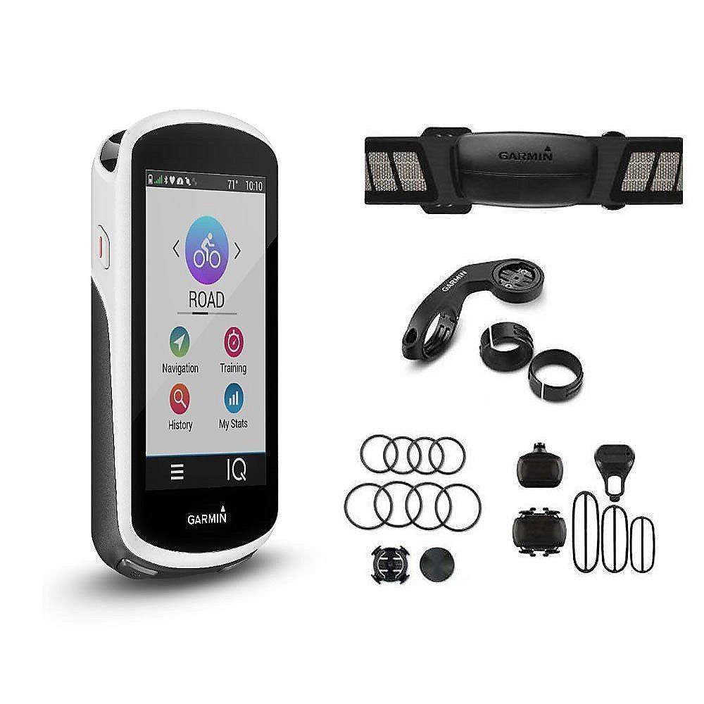 Garmin Edge 1030 Bundle HR-Gurt, Geschwindigkeits- Trittfrequenzsensor Glonass