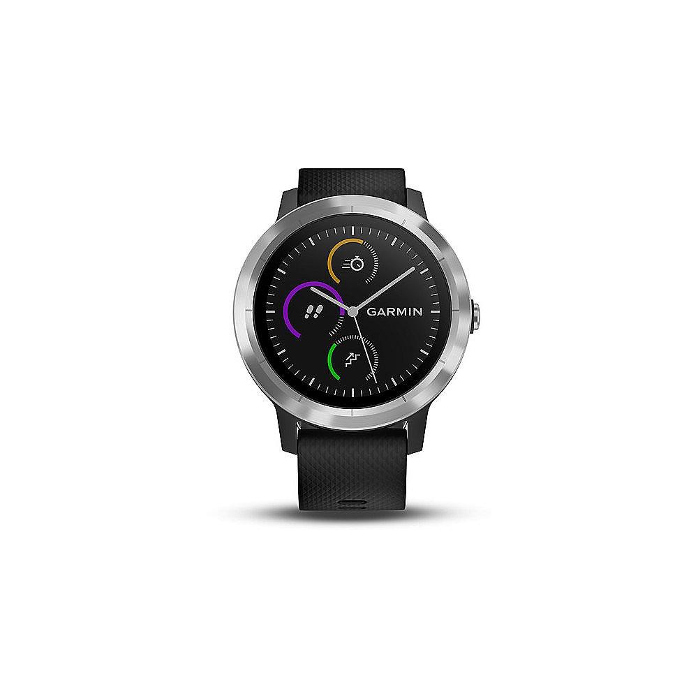 Garmin vivoactive 3 Smartwatch schwarz/silber