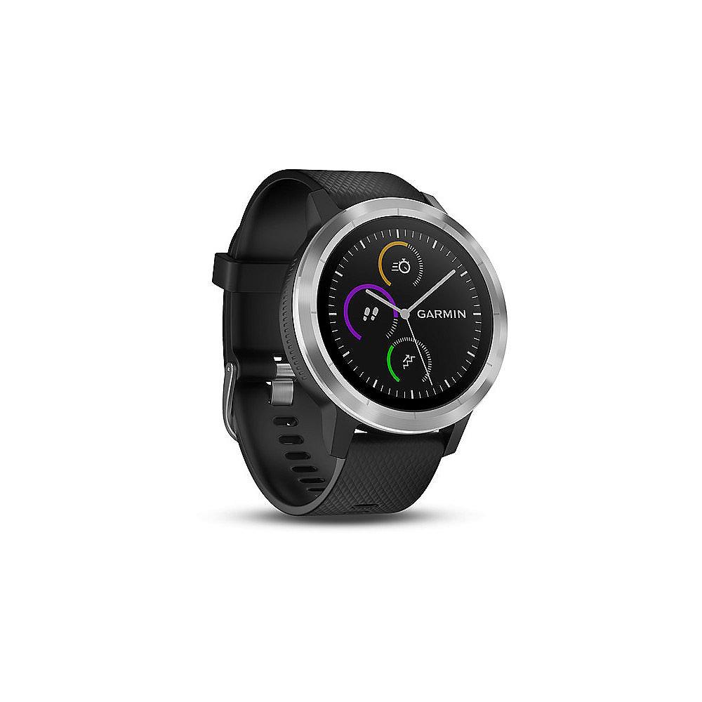 Garmin vivoactive 3 Smartwatch schwarz/silber