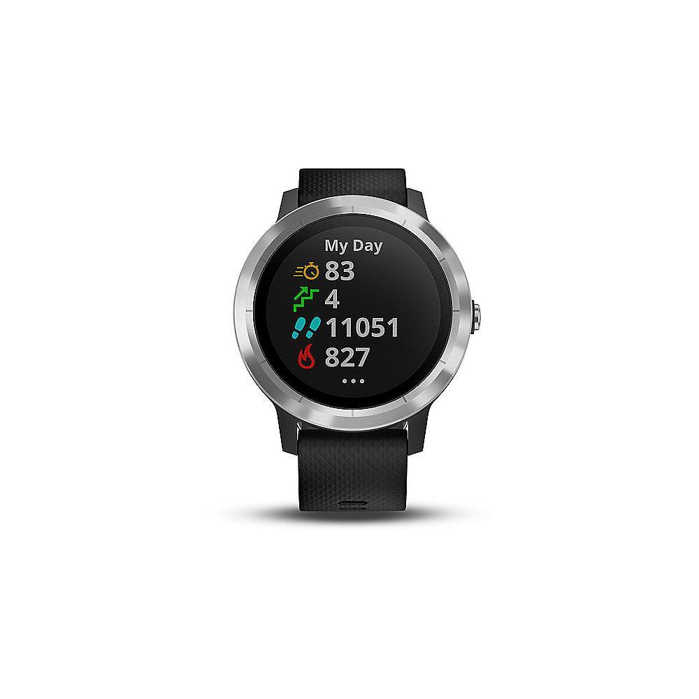 Garmin vivoactive 3 Smartwatch schwarz/silber