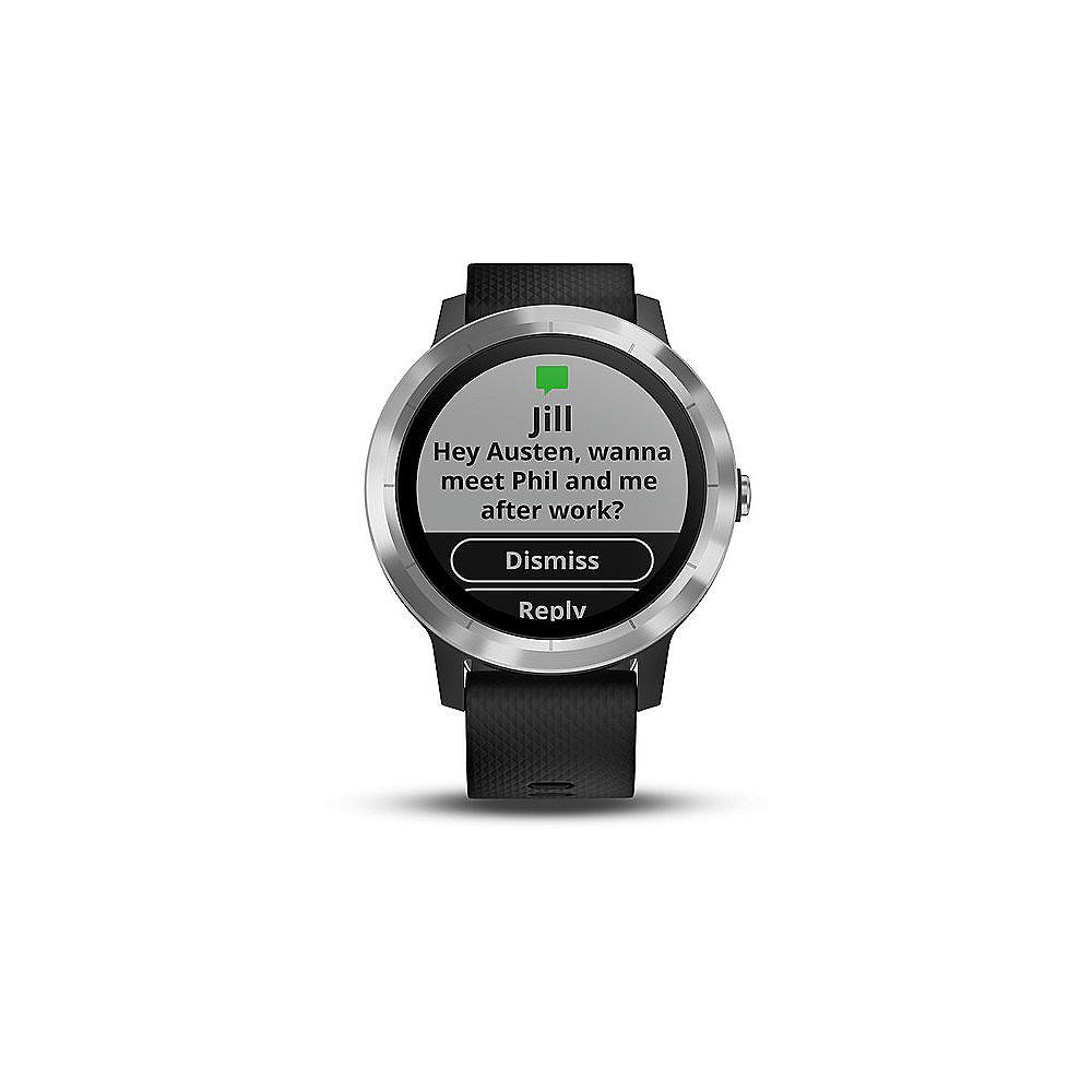 Garmin vivoactive 3 Smartwatch schwarz/silber, Garmin, vivoactive, 3, Smartwatch, schwarz/silber