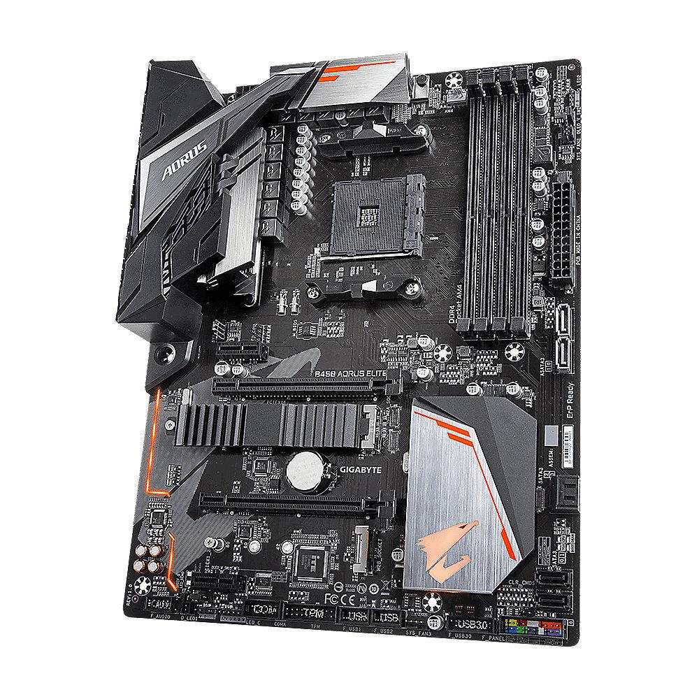Gigabyte B450 AORUS Elite ATX Mainboard Sockel AM4 M.2/HDMI/DVI