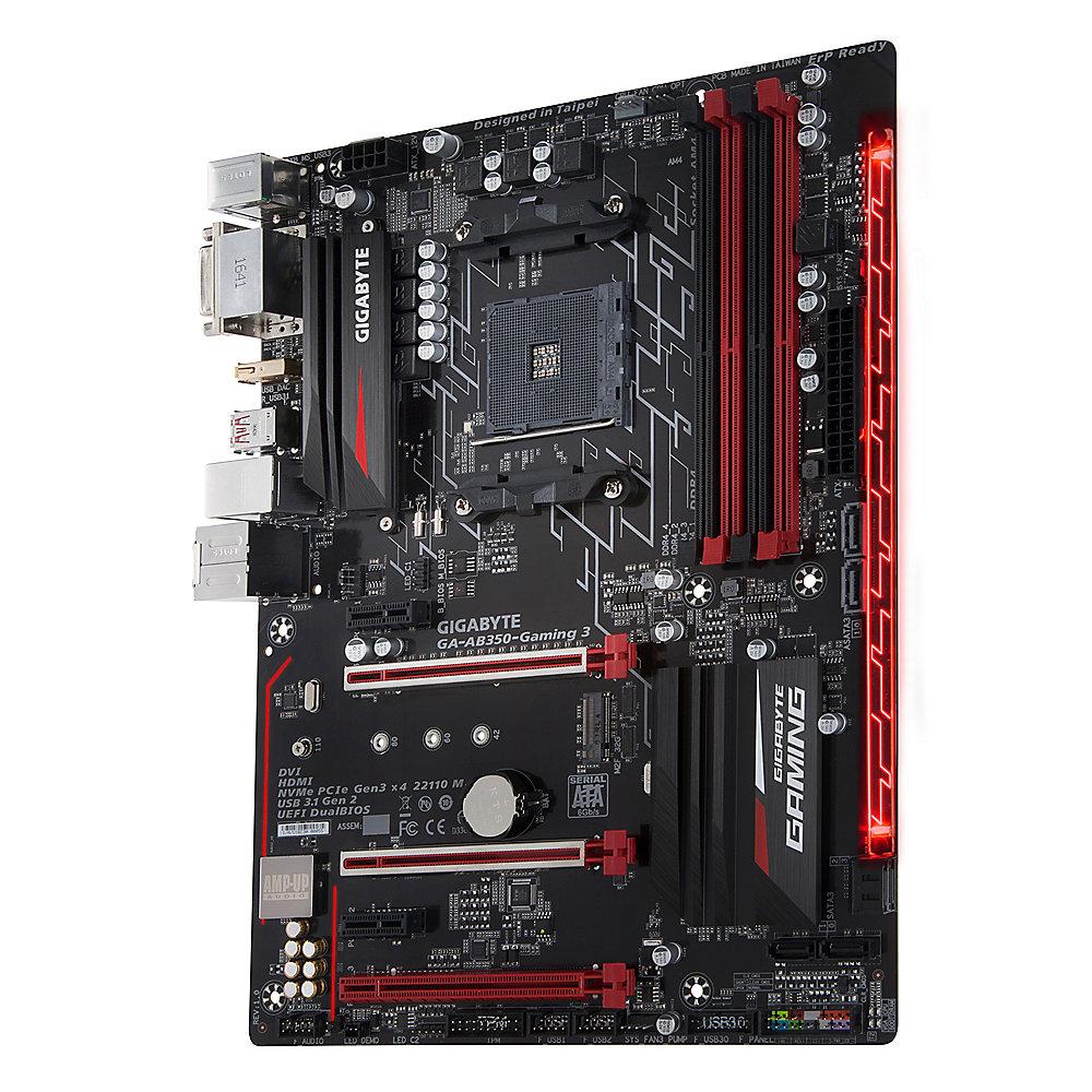 Gigabyte GA-AB350-Gaming 3 ATX Mainboard Sockel AM4 GL/M.2/HDMI/DVI
