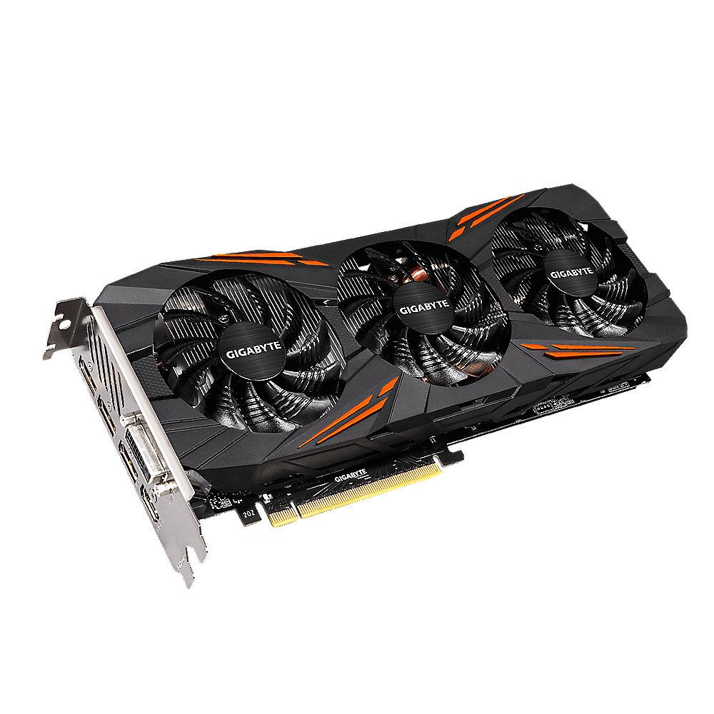 Gigabyte GeForce GTX 1070 G1 Gaming 8GB OC Rev2 GDDR5 Grafikkarte DVI/HDMI/3xDP