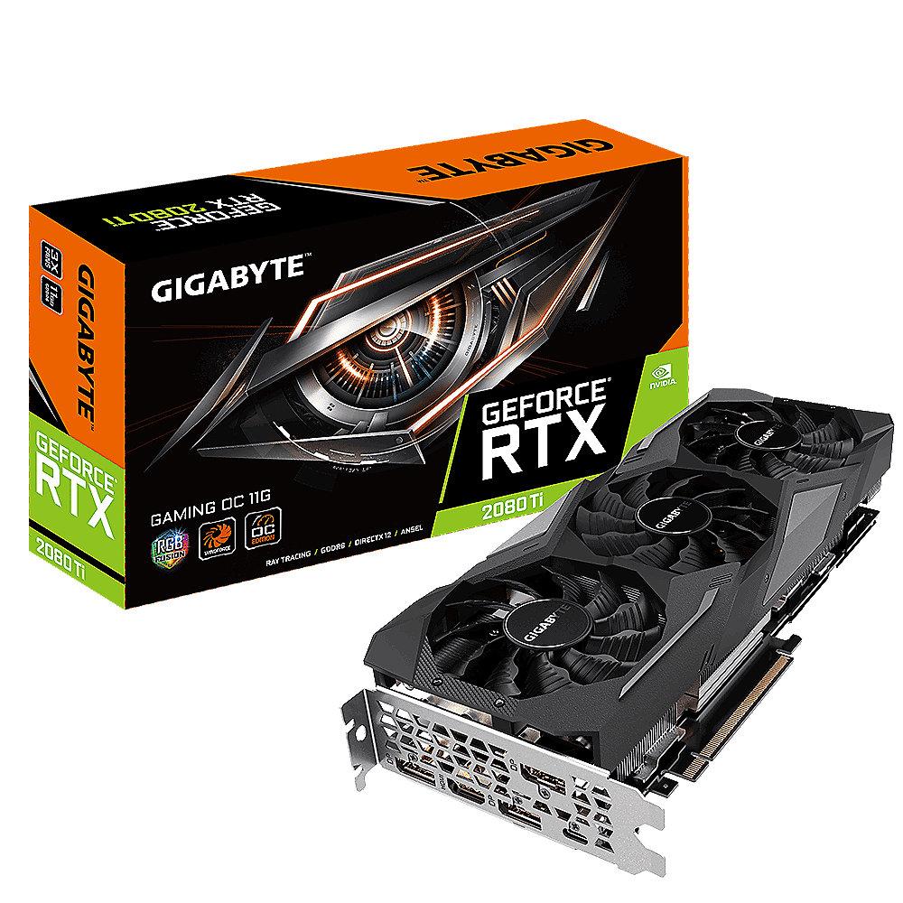Gigabyte GeForce RTX 2080Ti Gaming OC 11GB GDDR6 Grafikkarte HDMI/3xDP/USB-C