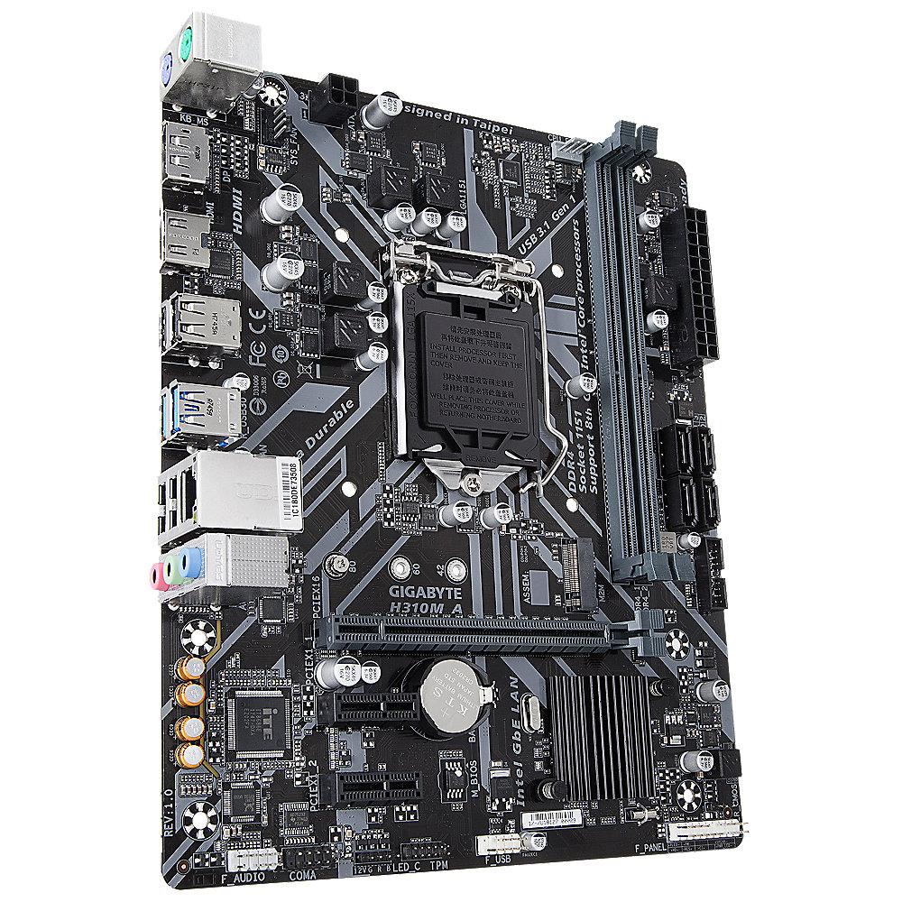 Gigabyte H310M A mATX Mainboard 1151v2 (Coffee Lake), DP, HDMI, M.2