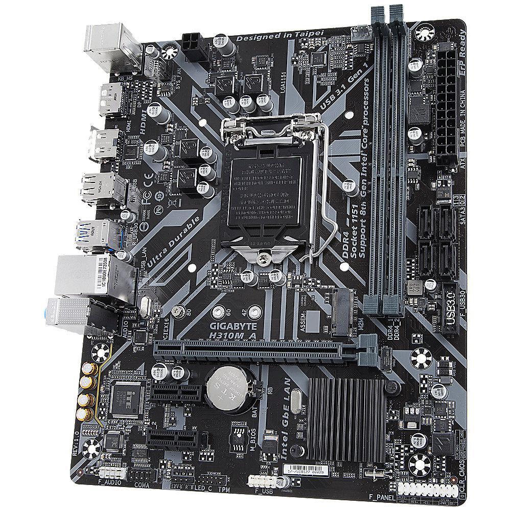 Gigabyte H310M A mATX Mainboard 1151v2 (Coffee Lake), DP, HDMI, M.2