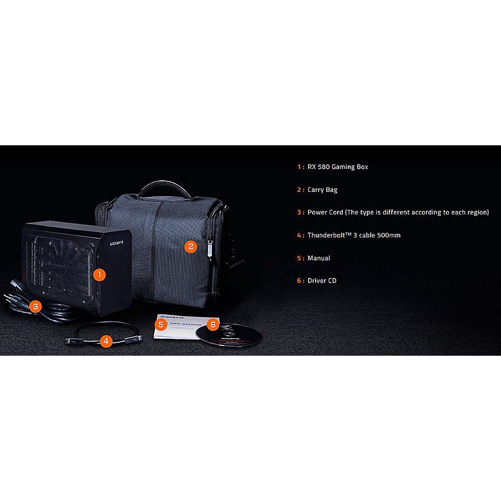 Gigabyte Radeon Gaming Box RX 580 8GB PCIe Grafikkarte HDMI/3x DP