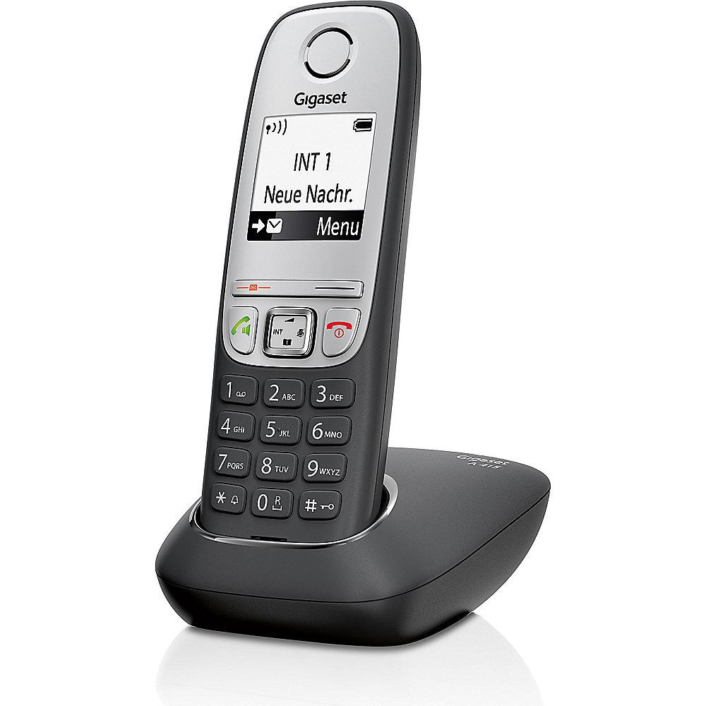Gigaset A415 Duo schnurloses Festnetztelefon (analog), schwarz