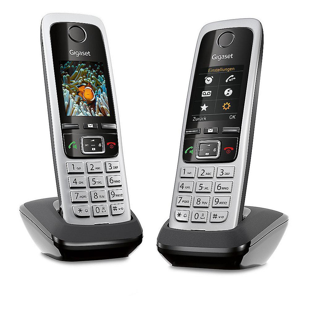 Gigaset C430HX Duo 2x Universal-Mobilteil für VoIP-Router mit DECT DECT-CATiq, Gigaset, C430HX, Duo, 2x, Universal-Mobilteil, VoIP-Router, DECT, DECT-CATiq