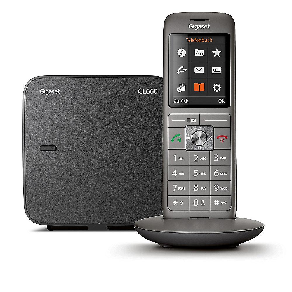 Gigaset CL660 schnurloses DECT-Telefon anthrazit