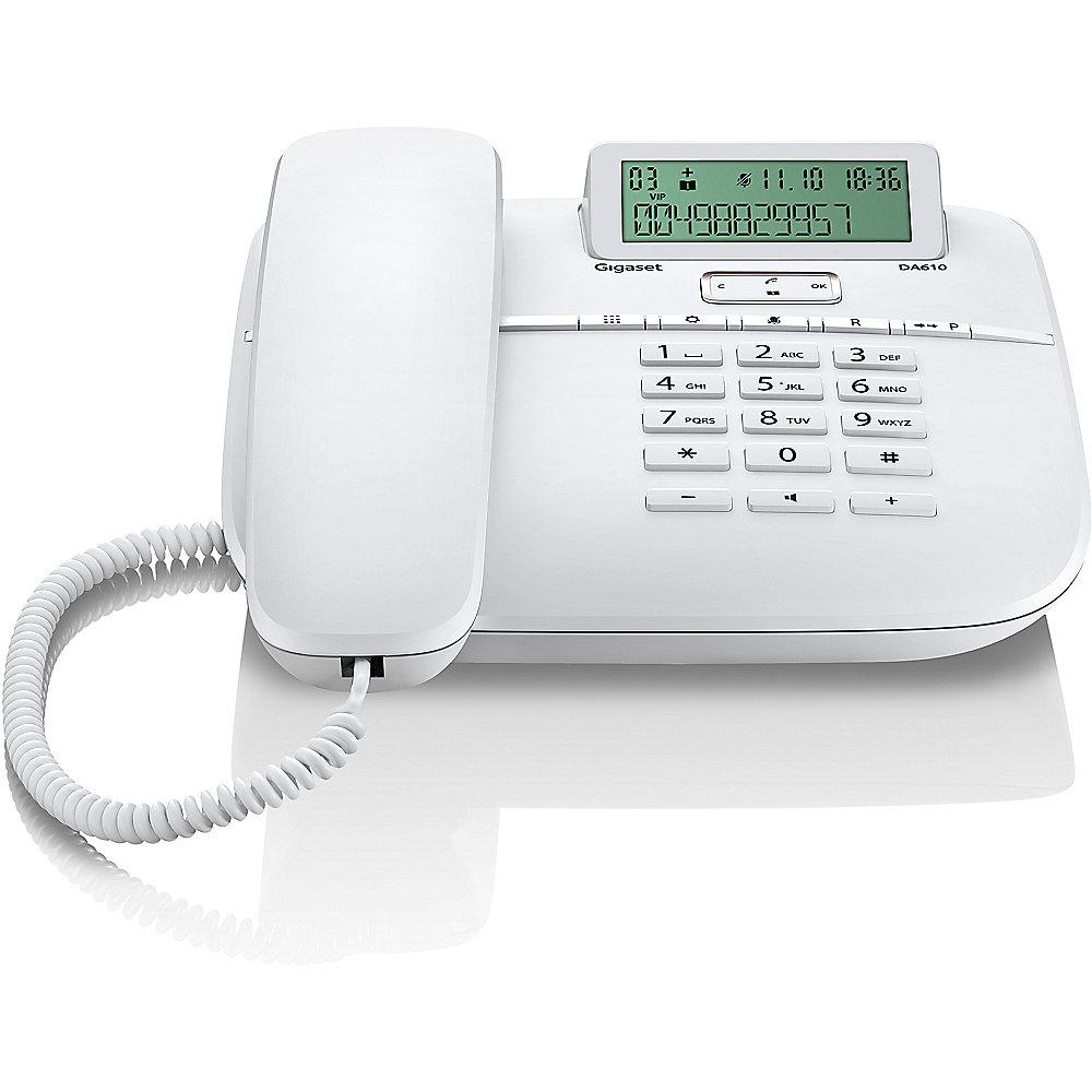 Gigaset DA610 schnurgebundenes Festnetztelefon (analog), weiss