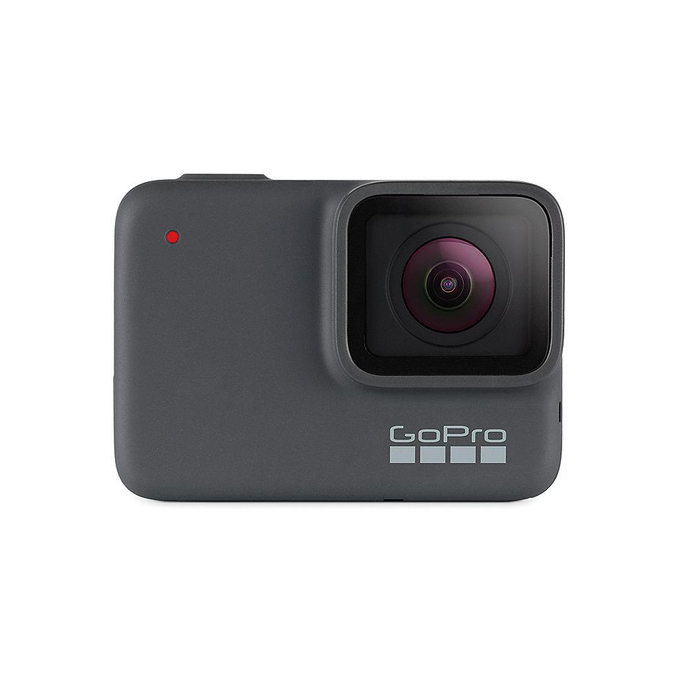 GoPro Hero 7 Silver 4K-Action Cam wasserdicht Sprachsteuerung Touchscreen