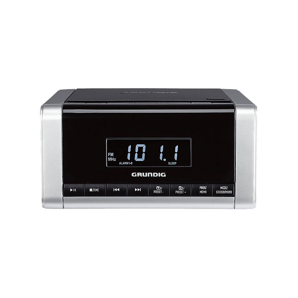 Grundig CCD 5690 SPCD CD-Uhrenradio schwarz/silber