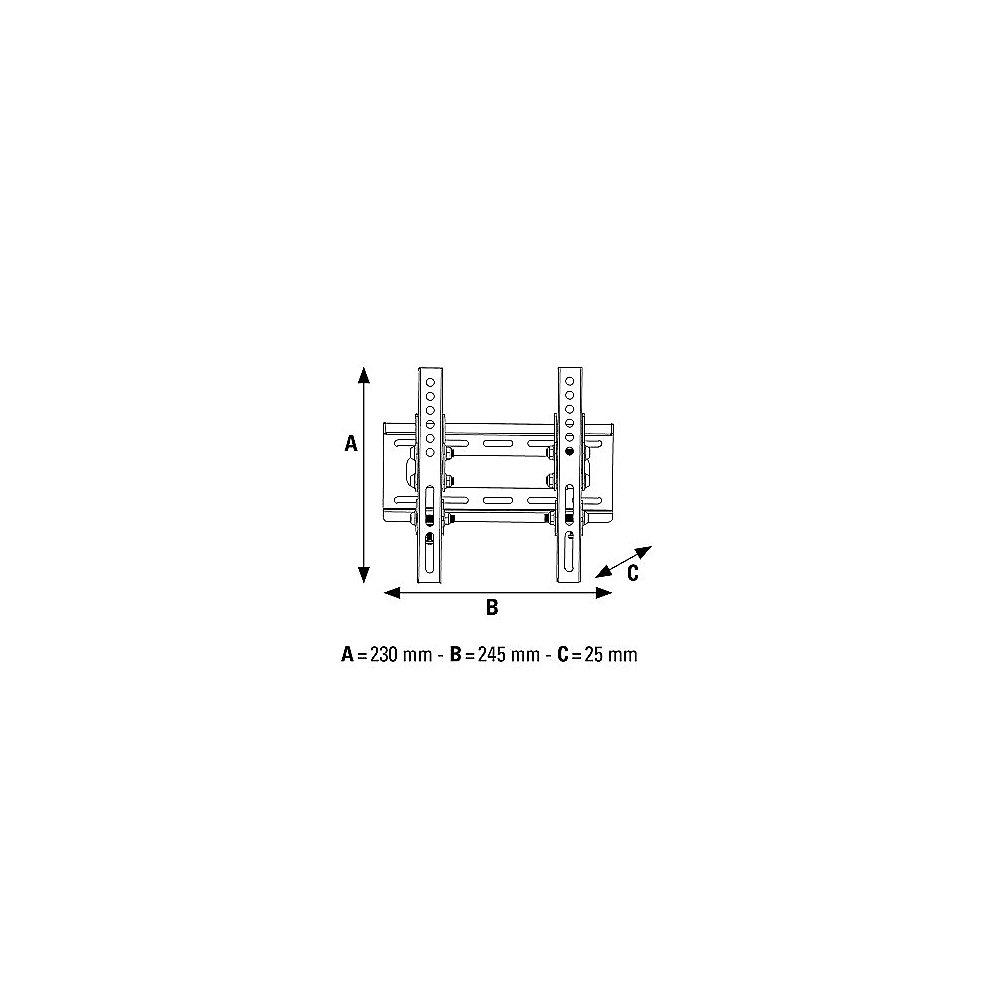 Hama FIX TV-Wandhalterung 1 Stern L VESA bis 200x200 schwarz