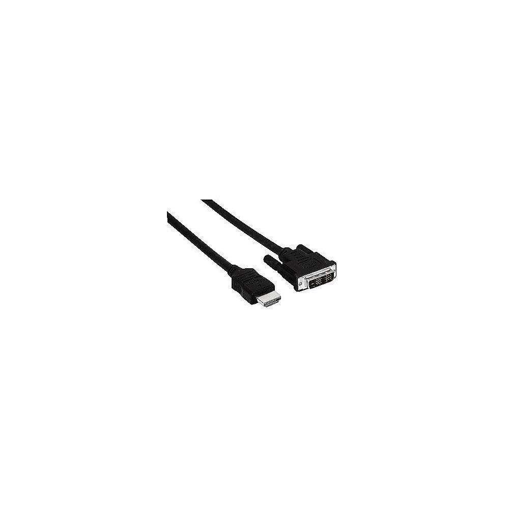 Hama HDMI Kabel 1,5m Typ-A zu DVI-D HD St./St. schwarz