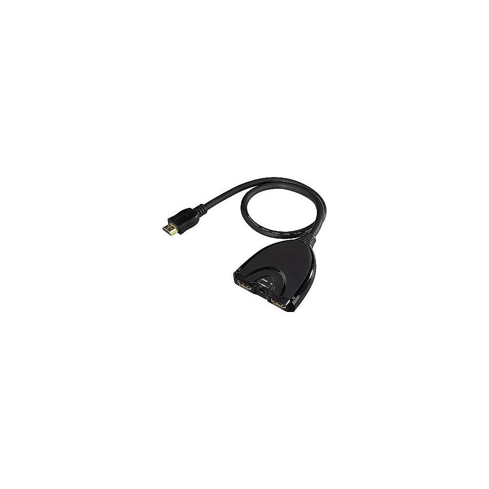 Hama HDMI Verteiler A 120 Full HD 2-fach St./2xBu. schwarz, Hama, HDMI, Verteiler, A, 120, Full, HD, 2-fach, St./2xBu., schwarz