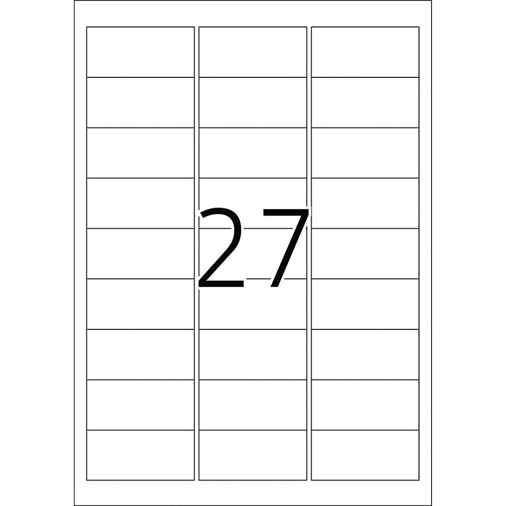 HERMA 4222 Typenschildetiketten A4 silber 63,5x29,6 mm haftende Folie 675 St.