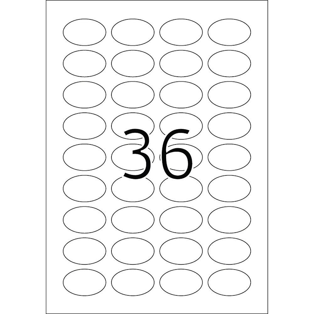 HERMA 4380 Etiketten A4 weiß 40,6x25,4 mm oval Movables/ablösbar matt 900 St.