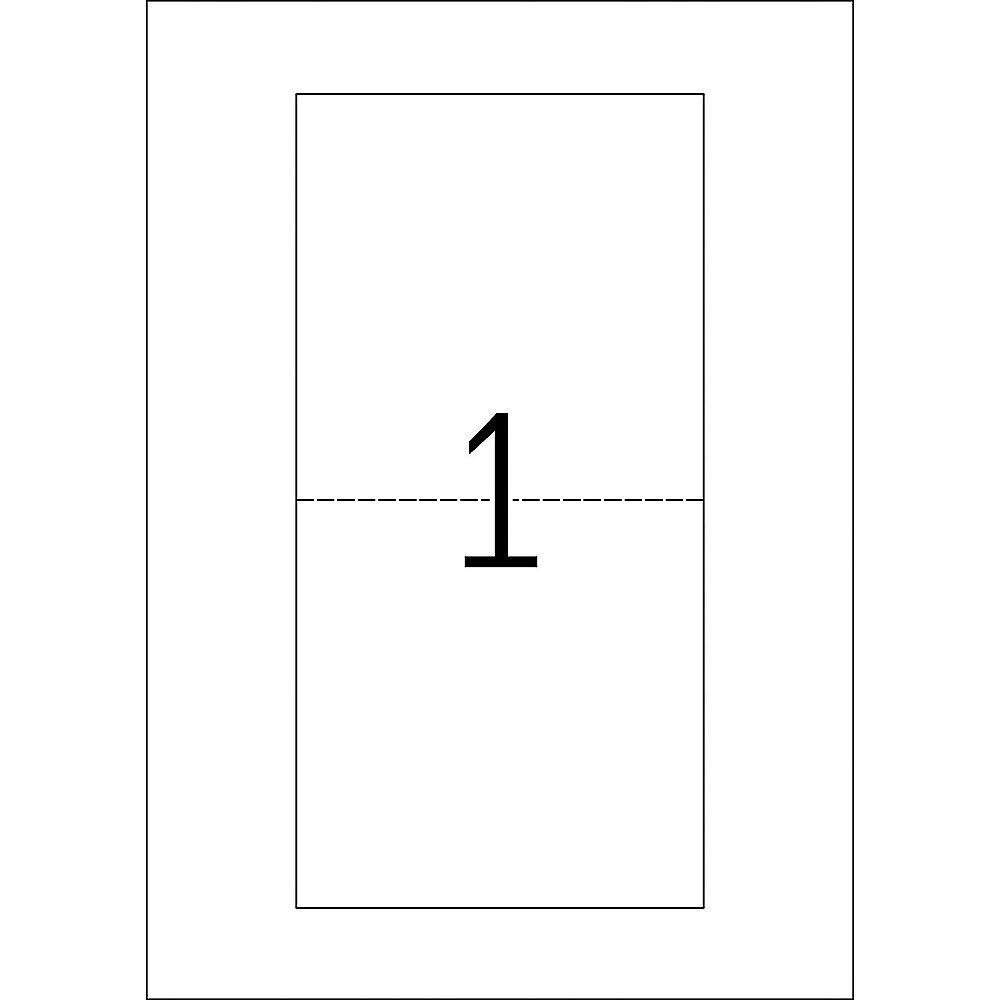 HERMA 5033 CD-Einleger für Slimcase A4 121x242 mm weiß Karton perforiert nicht k