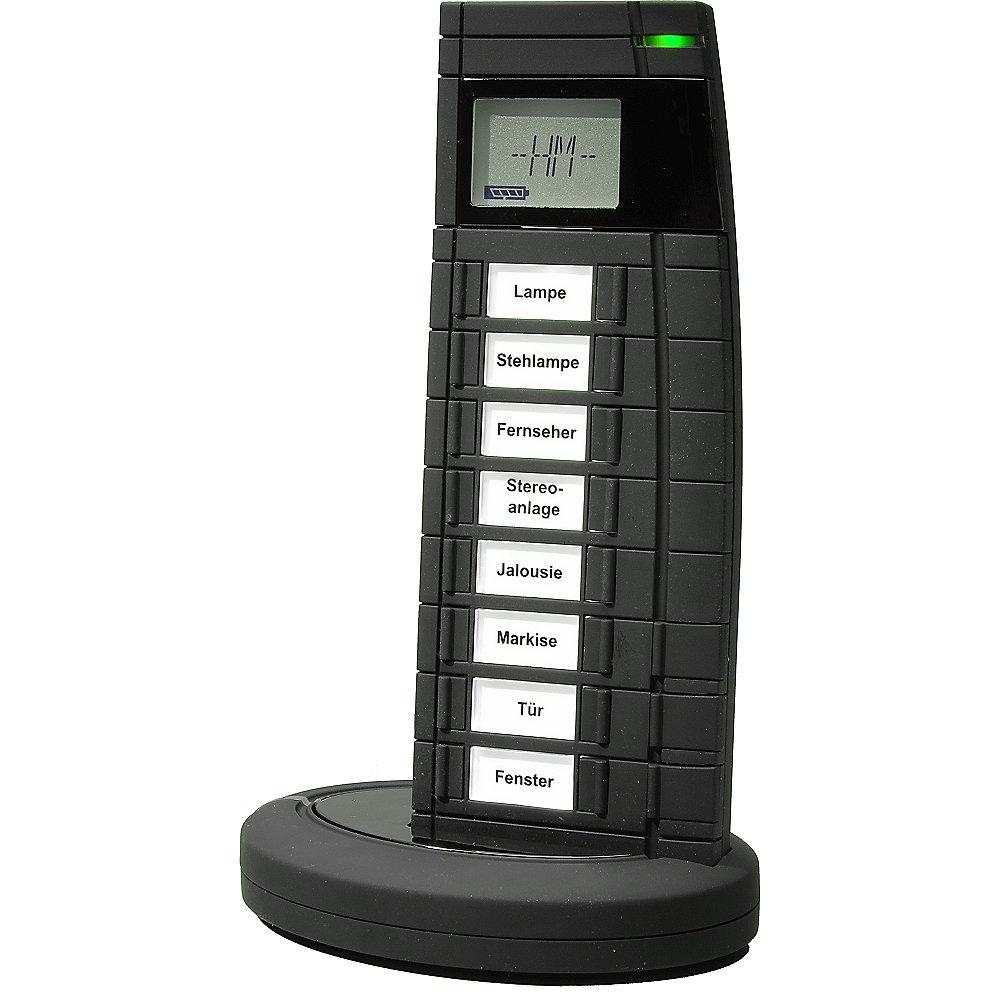 HomeMatic 83361 Funk-Fernbedienung 19 Tasten inkl. Ladeschale schwarz HM-RC-19-B