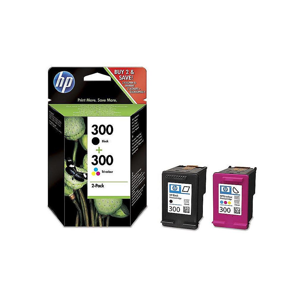 HP CN637EE Original Druckerpatronen 300 2er Pack Schwarz und Dreifarbig