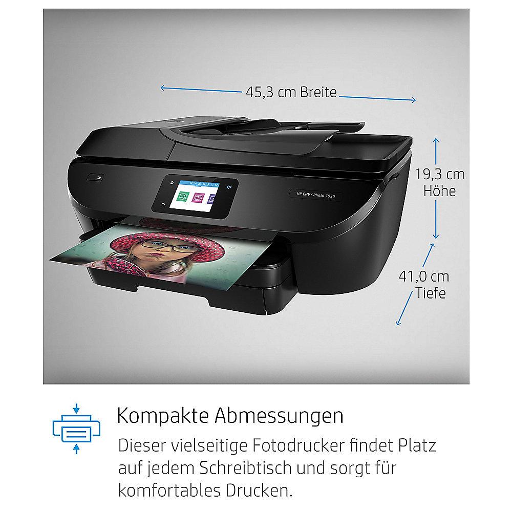 HP Envy Photo 7830 Tintenstrahl-Multifunktionsdrucker Scanner Kopierer Fax WLAN